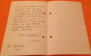 Brief von Albert Anker 1903 2